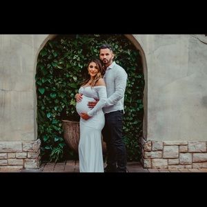 White Maternity dress